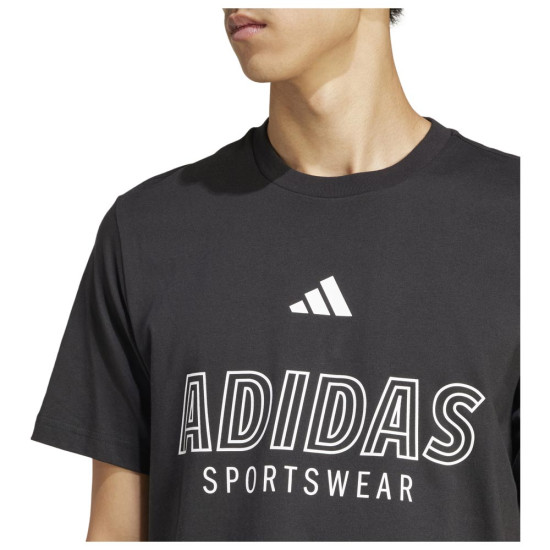 Adidas Ανδρική κοντομάνικη μπλούζα House of Tiro Linear Sportswear Graphic Tee Adidas Ανδρική κοντομάνικη μπλούζα House of Tiro Linear Sportswear Graphic Tee